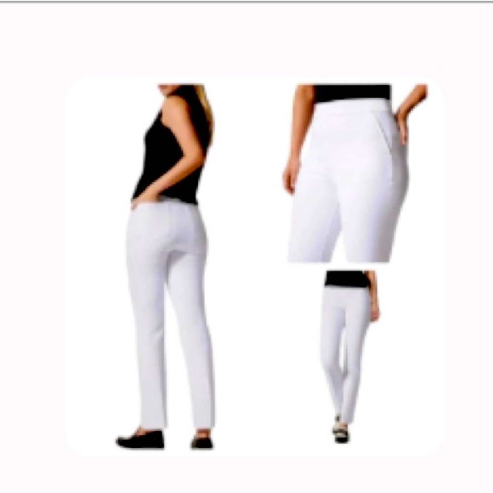 Spanx On-The-Go Kick Flare Classic White Pants